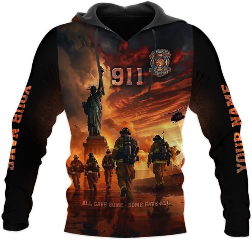 Personalized Firefighter Shirt for Man Women,Custom Firefighter 3D Shirt, Firefighter Tshirt, Firefighter Shirt Gift Fire Man