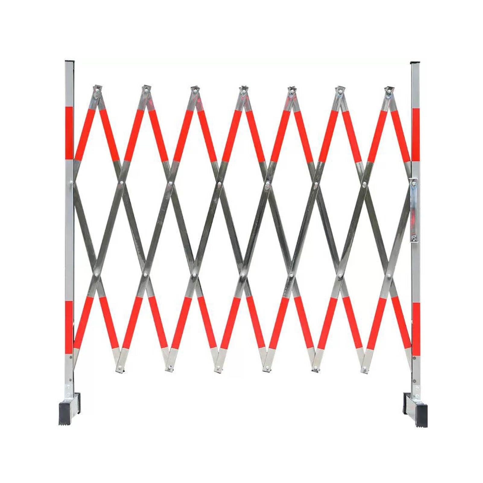 YNIYUJKL Expandable Metal Traffic Barrier16.4Ft Energyinsulated Stainless Steel Folding Security Gateflexible Portable Construction Fence For Enhanced Safety & Protection,700cm/23FT