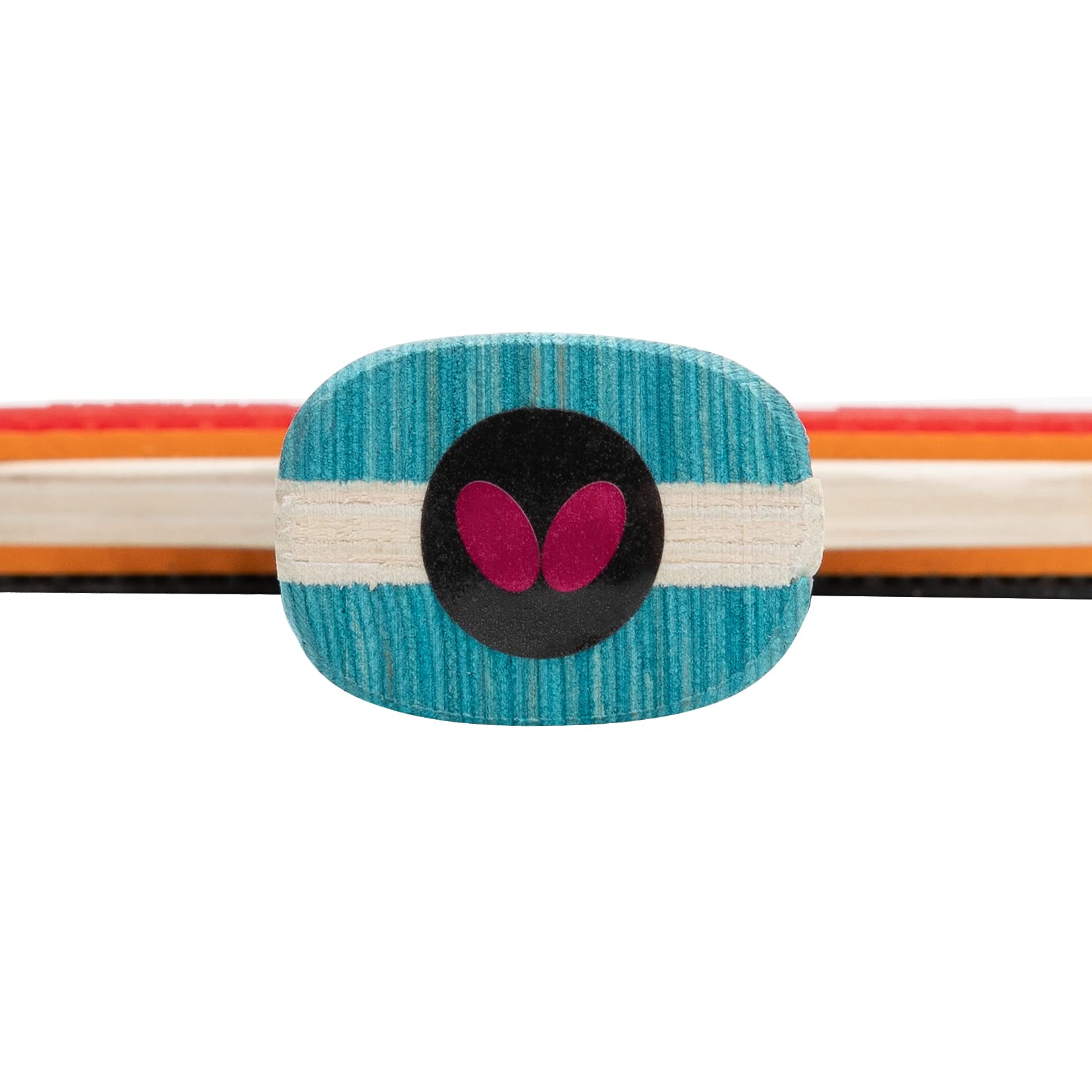 BUTTERFLY Raquette de ping-Pong Progress | Raquette de Tennis de Table Professionnelle | Revêtements ITTF Noir/Rouge