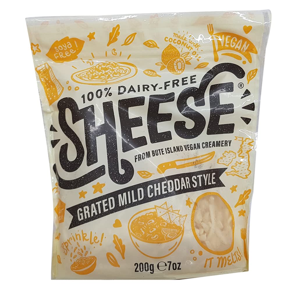 Sheese Grated Mild Cheddar Style Cheese, 200 gm