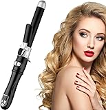 2024 Newest Automatic Rotating Curling Iron, Professional 28mm/1.1 Inch Self Curler Hair Styling Irons Fast Heating Wand for Medium/Long Hair (Black)