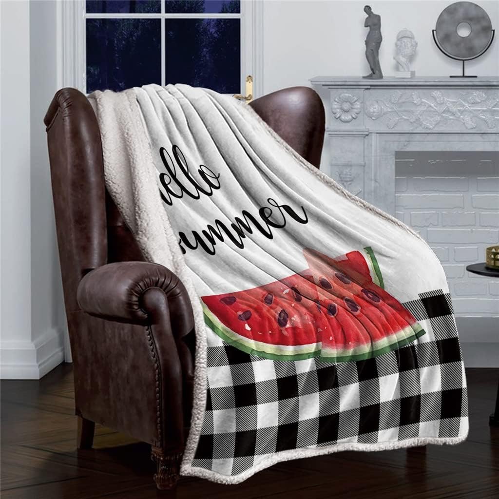 Black White Plaid Sherpa Blanket Velvet Flannel Bedspreads Office Nap Throw Sofa Cover Bedding