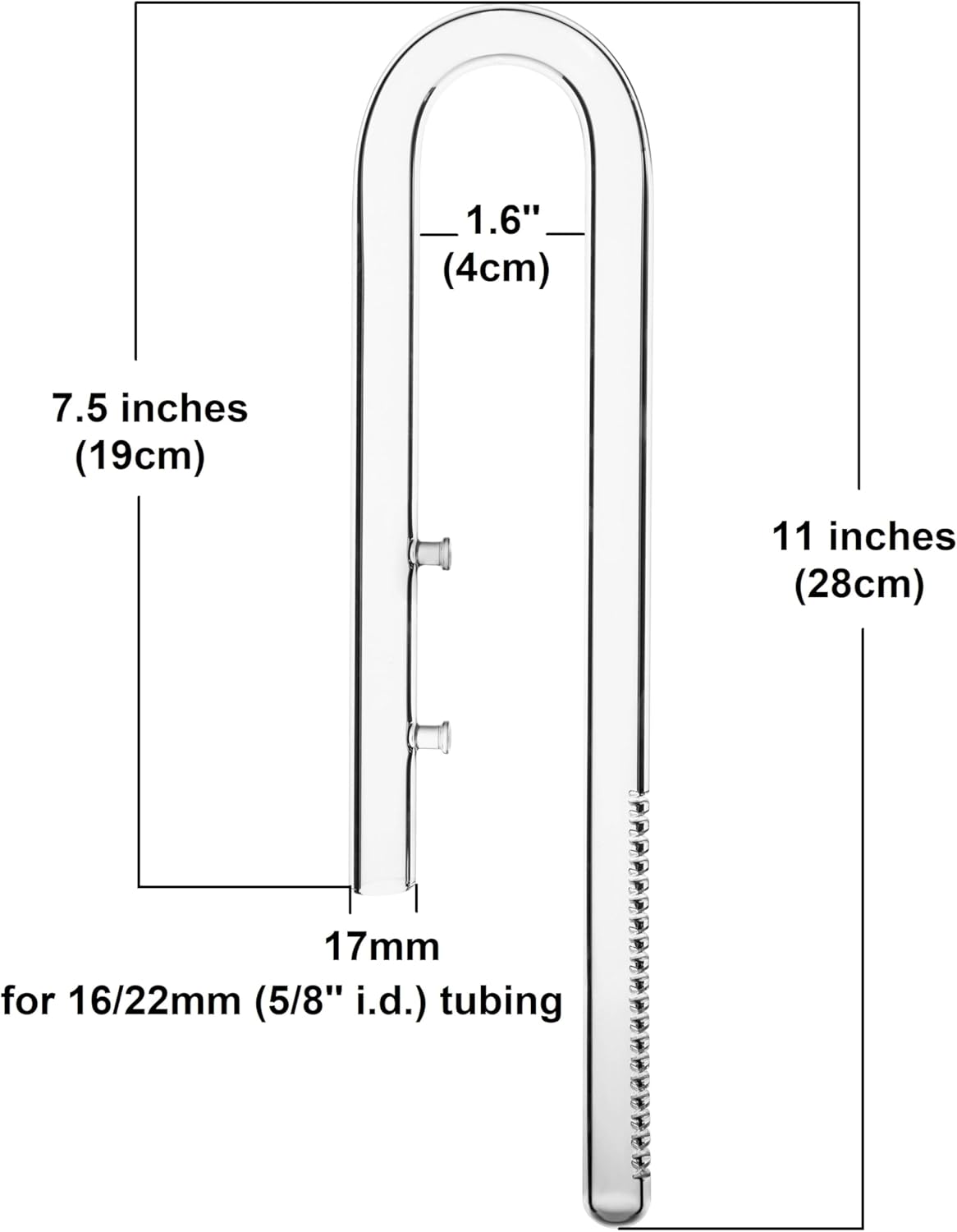 Plant Aquarium Glass 17mm Lily Pipe Inflow and Lily Pipe Outflow for 16/22mm Tube