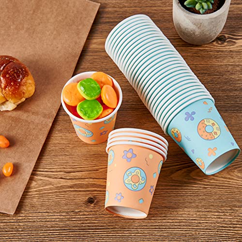 600 Pack Disposable Paper Cups, 3Oz Bathroom Cups, Small Mouthwash Cups, Drinking Cups For Hot/Cold Beverages, Mini Paper Cups For Camping, Trips, Picnics, And Events, With Blue And Orange #TOP4