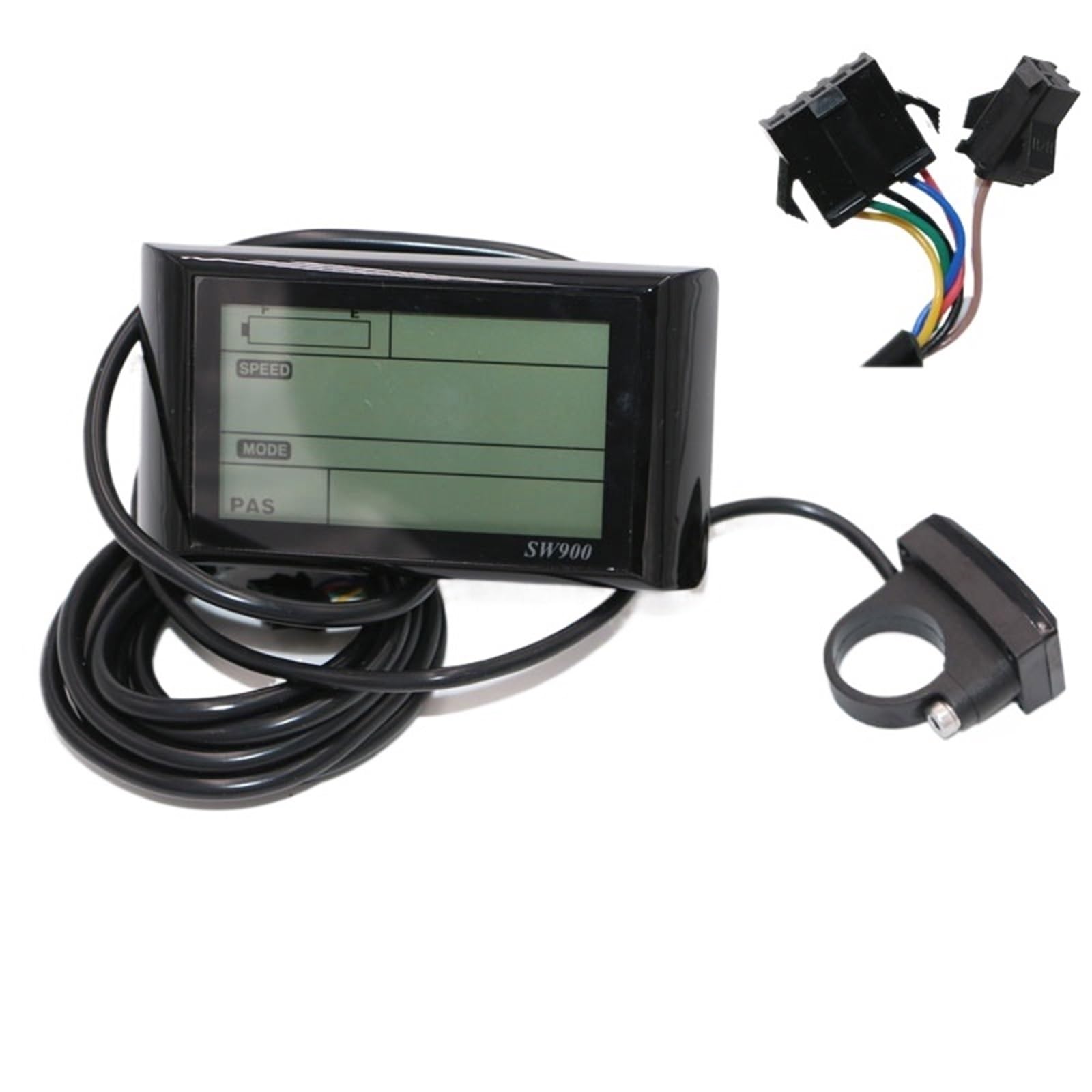 Pantalla para Ebike, Panel De Pantalla LCD para Medidor Bicicleta Eléctrica