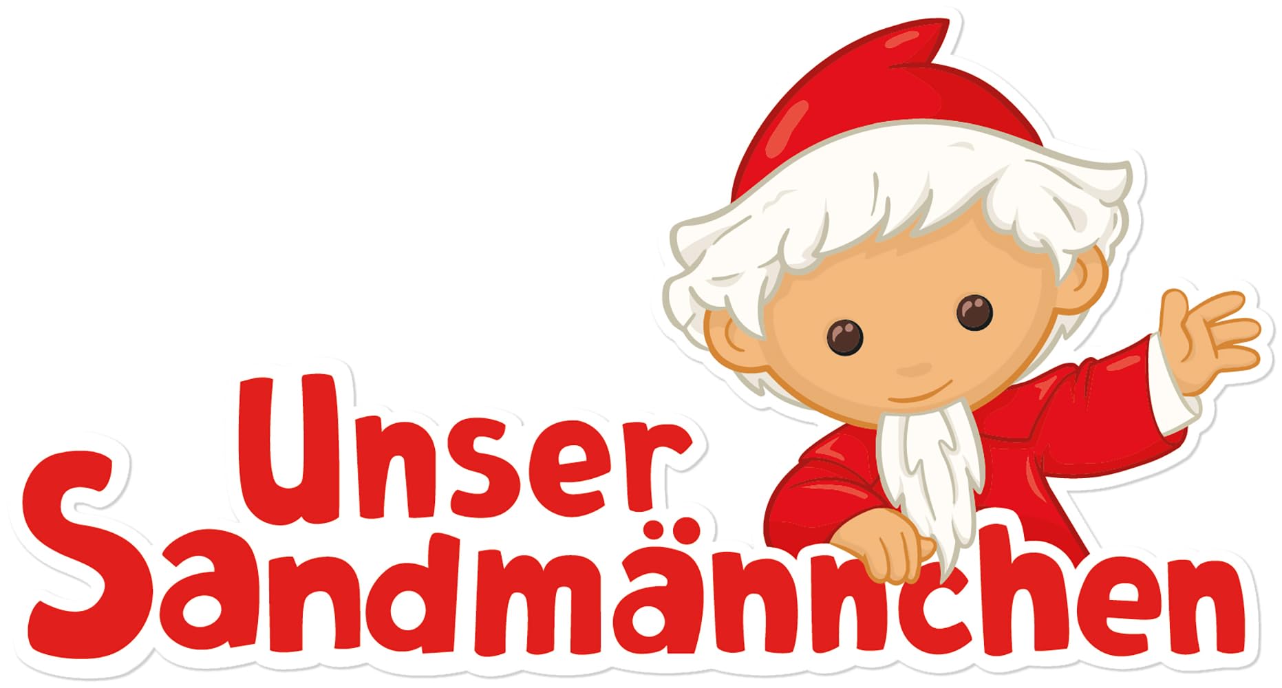 Götz Sandmann Puppe rot 65 Jahre Jubiläumsedition 37 cm mit Schlafsandbeutel und Musikwerk