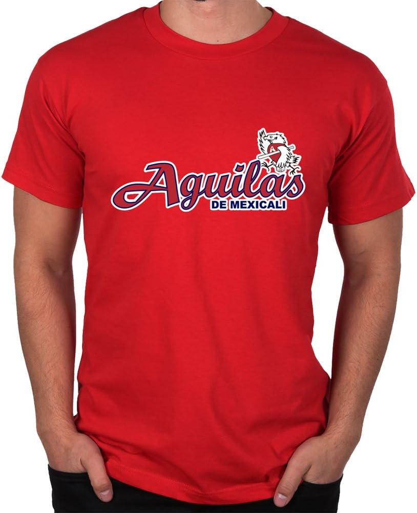 Arza SportsBaseball Aguilas de Mexicali T-Shirt for Men's Color Red