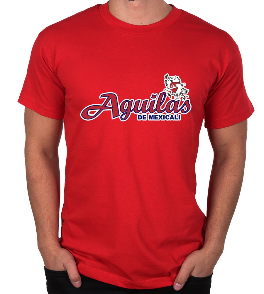 Arza SportsBaseball Aguilas de Mexicali T-Shirt for Men's Color Red