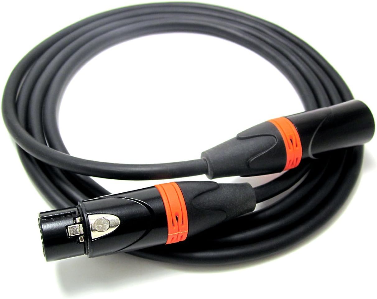 XLR Cable 6 Feet - Reliable, High Performance from Vitrius Cables - 3-pin Connectors, Male to Female