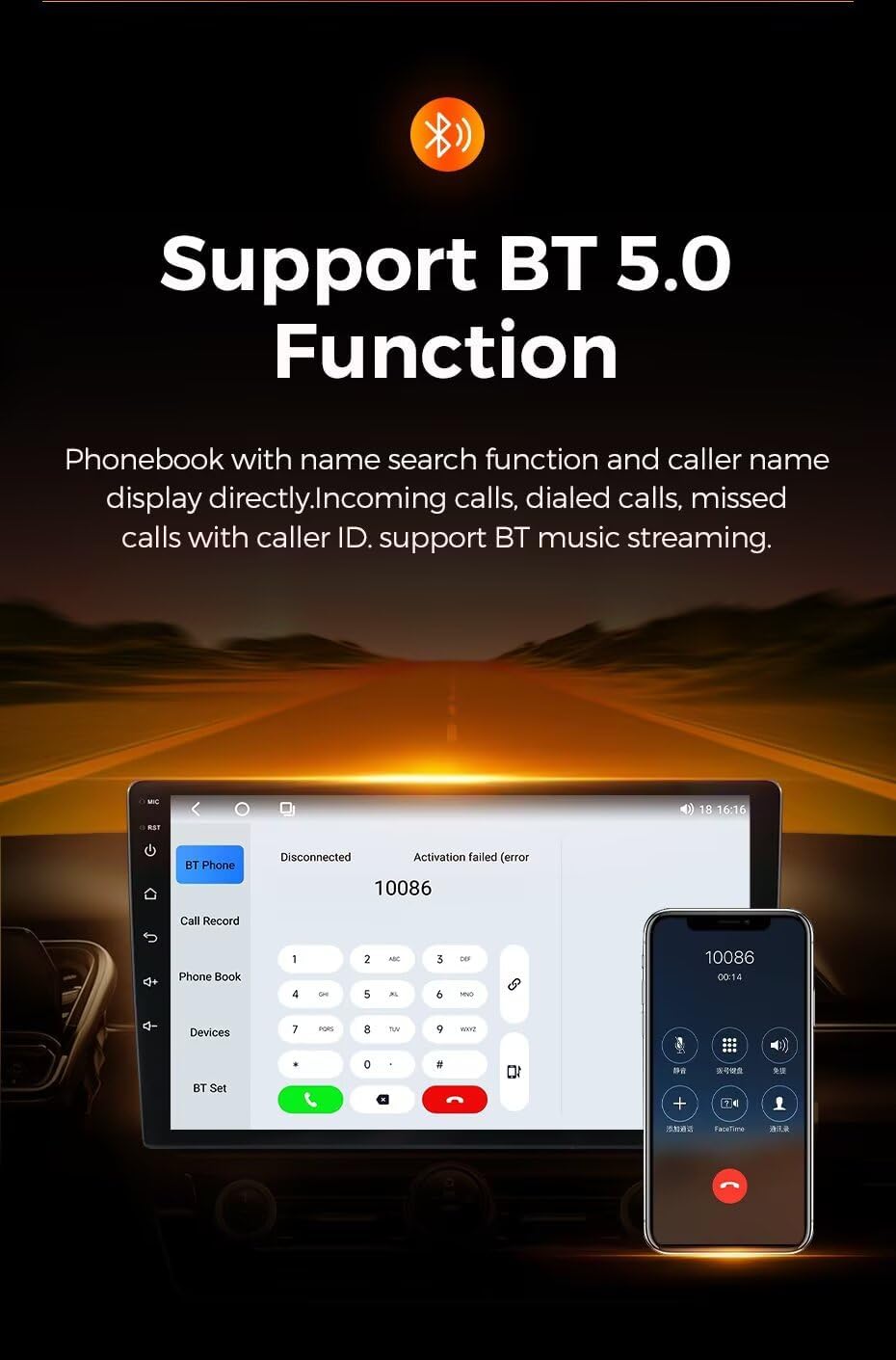 Stereo Radio for Chevrolet Equinox 2018-2024 - Biorunn Wireless Car-Play Android Auto GPS Navi - (4GB+64GB) Head Unit 10.1 Inch Blue-Tooth 5GWiFi RDS FM DSP Camera