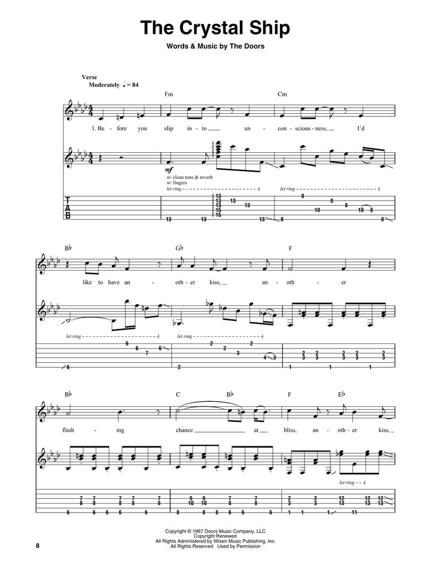 The Doors: Deluxe Guitar Play-Along Volume 25 - 15 Songs with Backing Tracks & Synchronized Tab and Audio