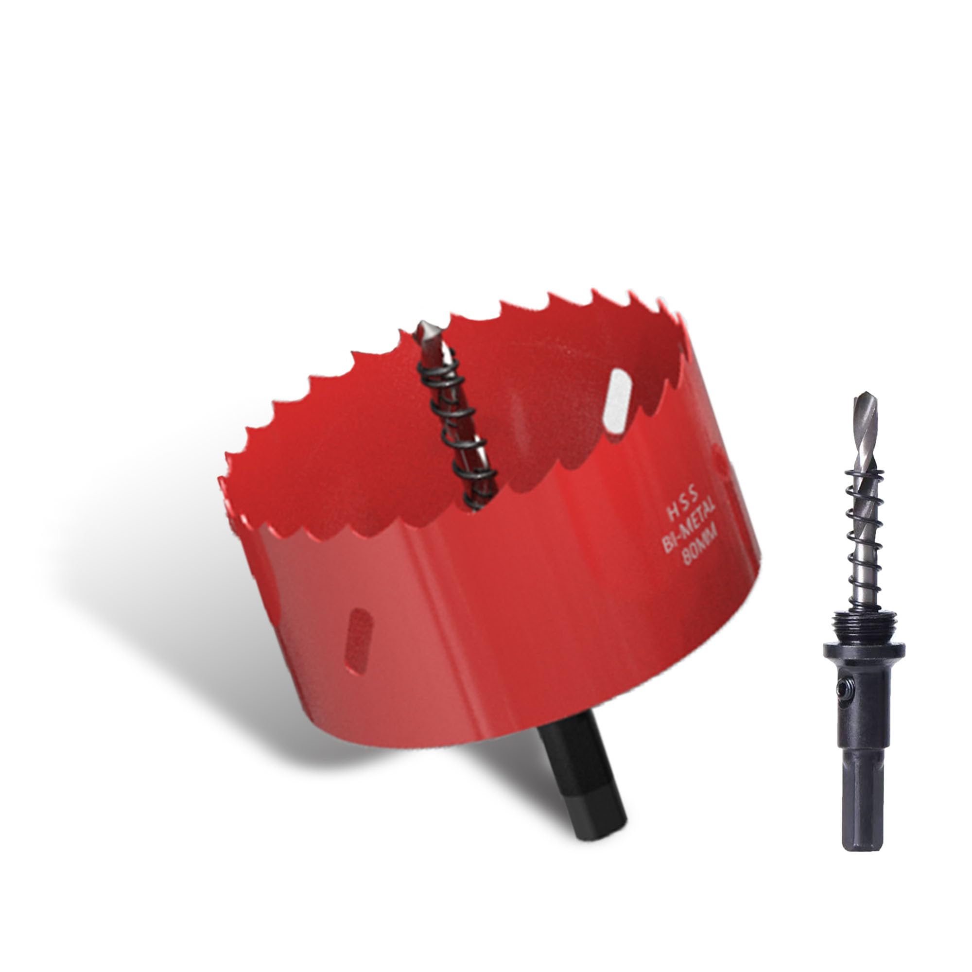 80mm Hole Saw, Bi-Metal Hole Saws Cutter, HSS Drill Bit with Arbor for Wood, Plastic, Drywall, Ceiling Lights & Soft Metal, Smooth Fast Cutting