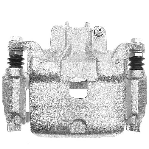 Image of Detroit Axle - Front Left Brake Caliper for 13-21 Nissan Altima, 14-17 | Leaf, Driver Side Disc Brake Caliper w /Bracket 2013 2014 2015 2016 2017 2018 2019 2020 2021 Replacement