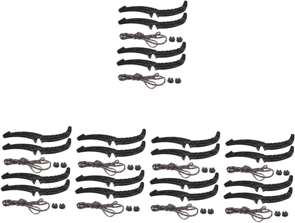 SUPVOX 10sets Snowboard Grip Pad for Bindings Carry Handles Hand Brake Lever for Ski Board Plastic Sled Accessory