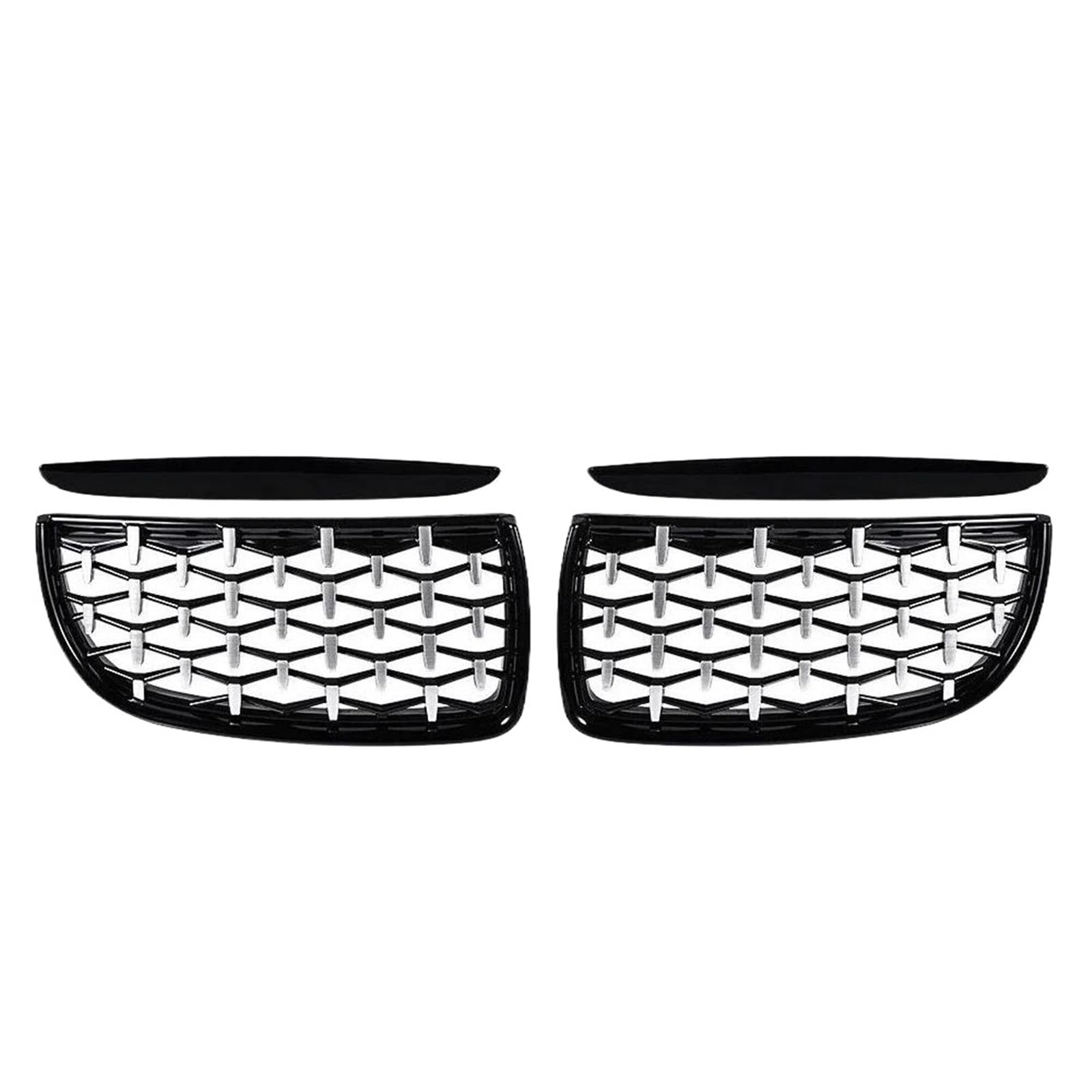 Rejillas delanteras superiores de sustitución para Serie 3 E90 E91 modelo 2005-2008 3