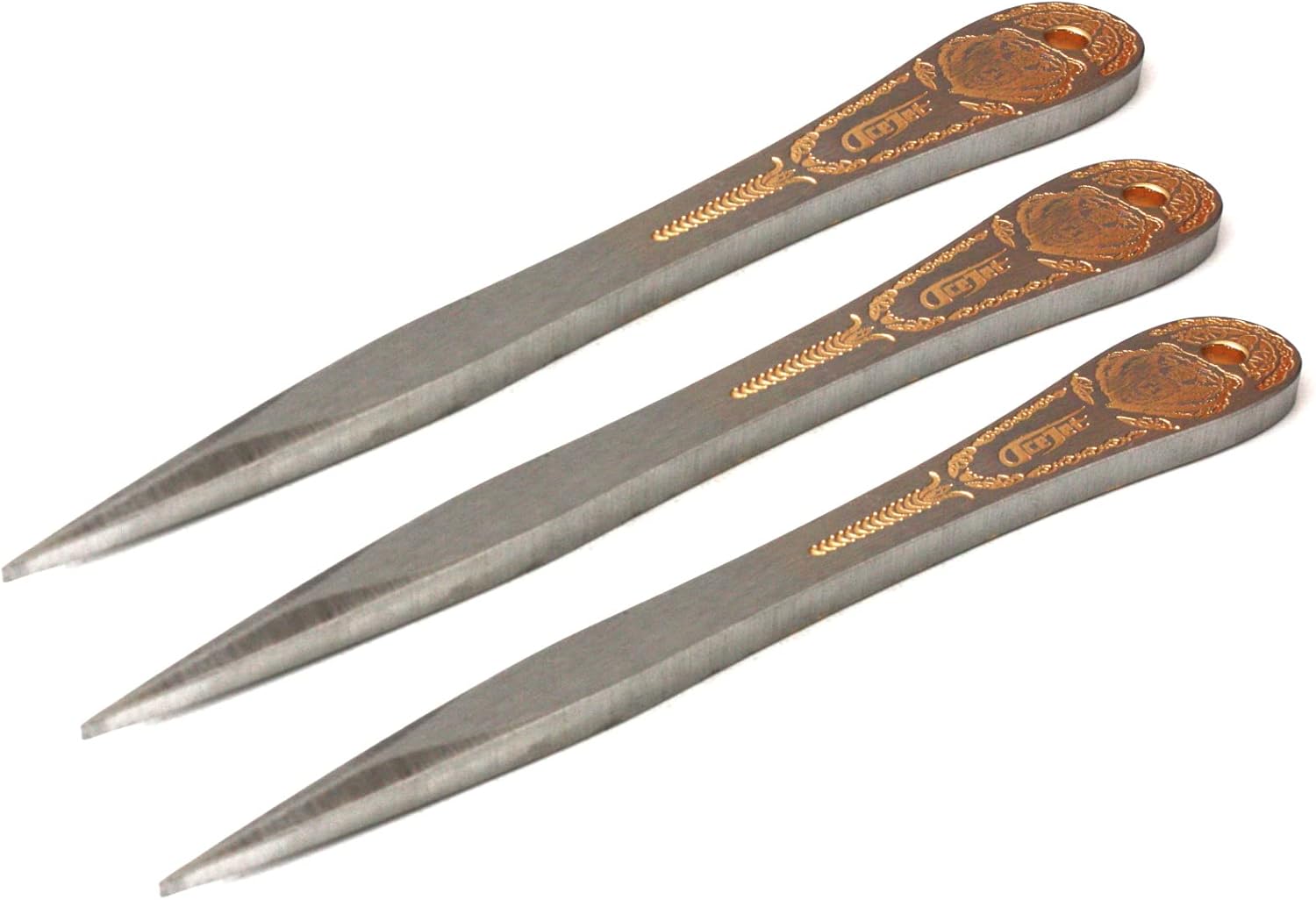 ACEJET Stinger D2 - Grizzly GOLD 24K Throwing knife - Set of 3