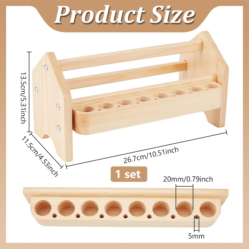 BENECREAT Mini estante de alicates de madera, 26,7 x 11,5 x 13,5 cm, soporte para alicates de joyería, alicates de banco y organizador de herramientas para hacer joyas y almacenamiento de herramientas