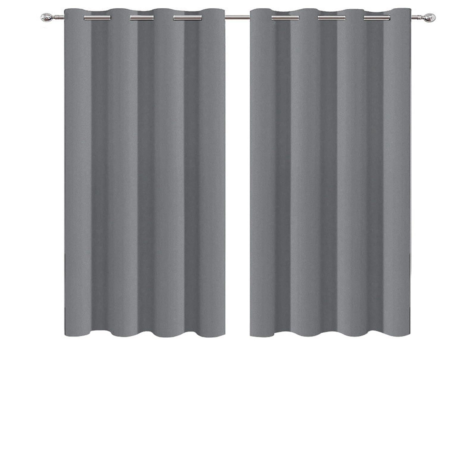Rideau occultant gris foncé 120 x 150 cm en polyester pour fenêtres de salon