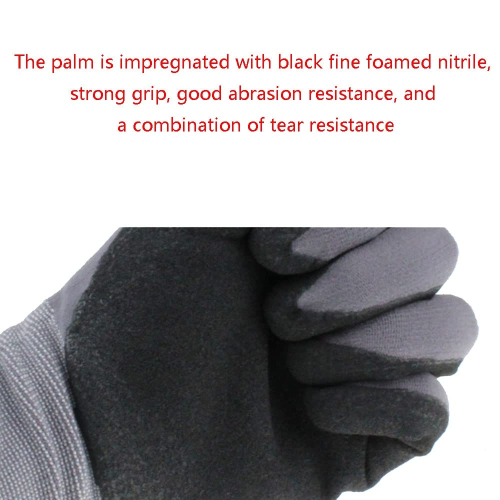 FUFU Fäustlinge Herren- Und Damenhandschuhe, Atmungsaktive Gartenhandschuhe, Handschuhe for Sicherheitsarbeiten, Gebraucht Zum Grabenpflanzen, Gartenarbeit Und Dekoration (Size : M)