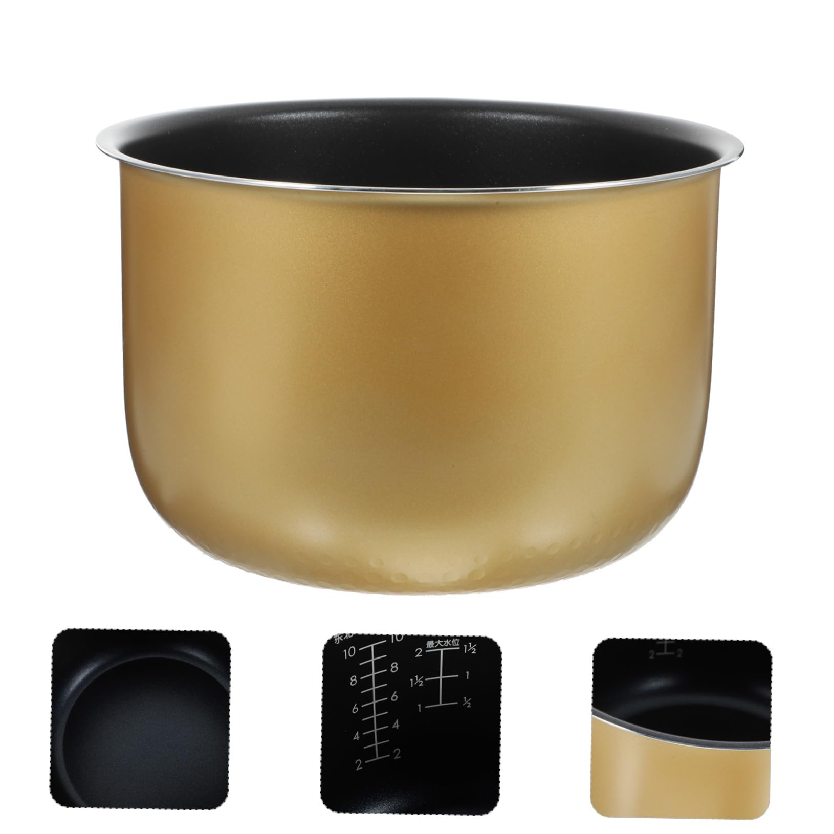 SHOWERORO Olla Interior para Olla Arrocera De 5 litros En Aleación De Aluminio, Compatible Modelos, Adecuado para Cocinar Arroz y Pasteles En Cocina Eléctrica