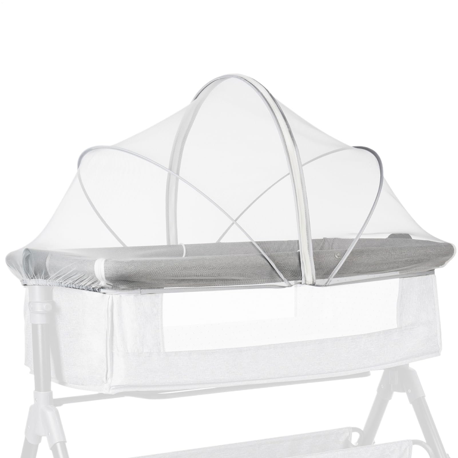 Bassinet Net Cover Baby, Portable Crib Net, Foldable Breathable Mesh Design, 21.65x39.37x21.65 Inches, Ideal for Stroller, Playard, Cradle, Outdoor Naps