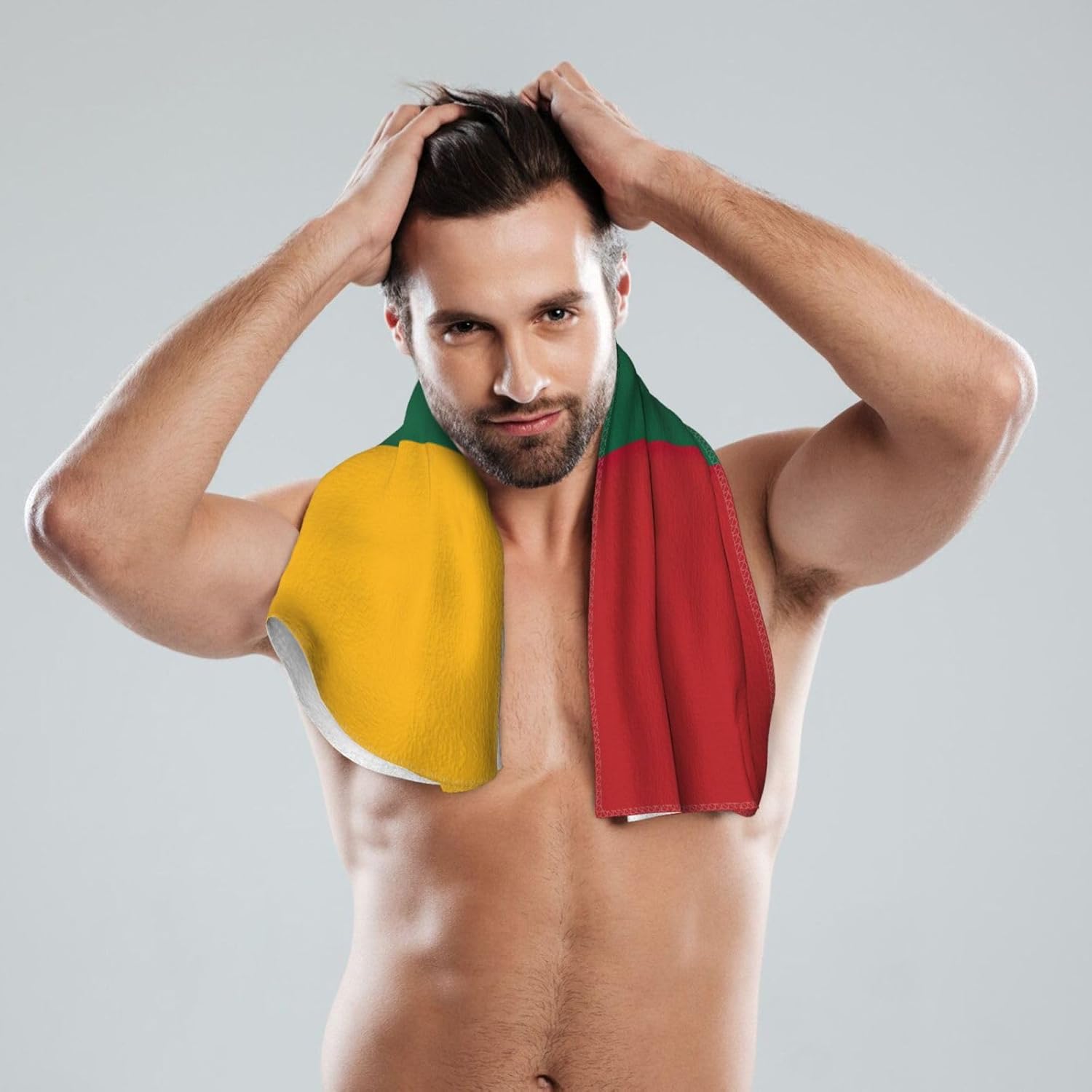 Flag of Lithuania Print Hand Towels for Kitchen, Decorative Bathroom Towels Decor Farmhouse Cute for Men Women Gifts