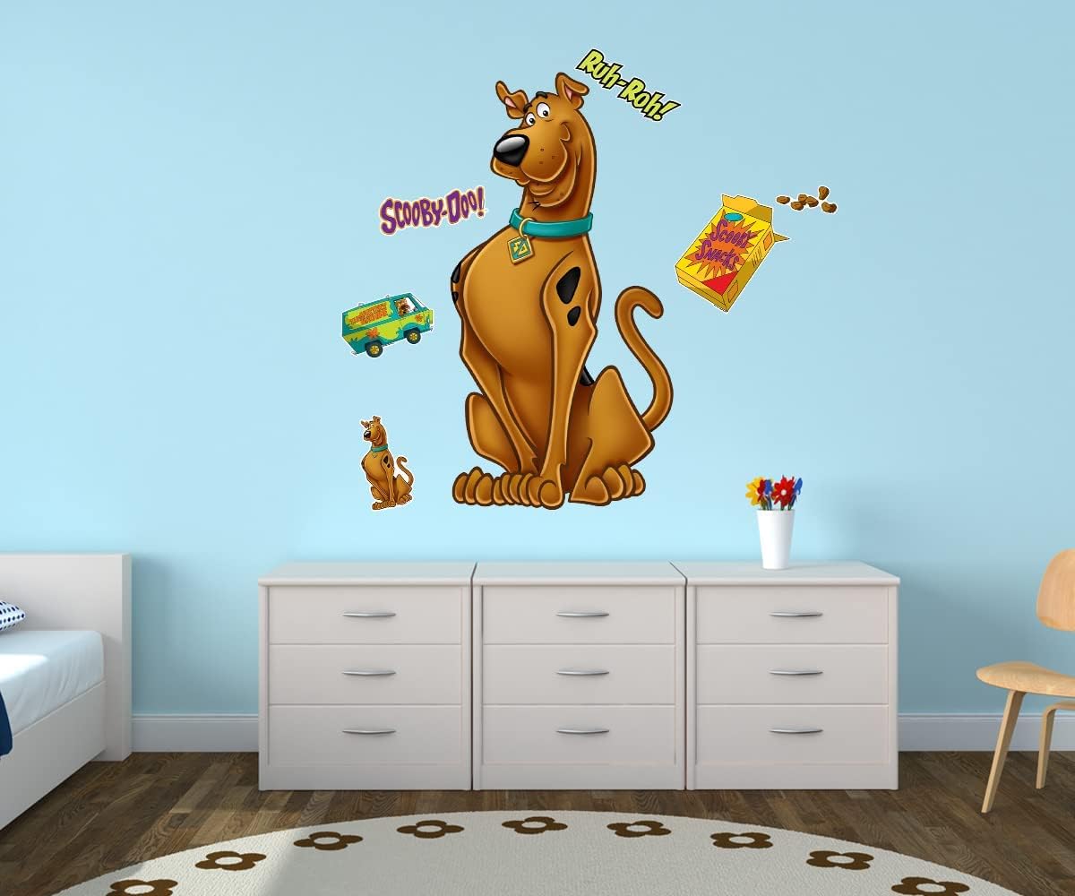 Scooby-Doo Movable Vinyl DIY Wall Art Stickers Set - Walls, Windows, Doors