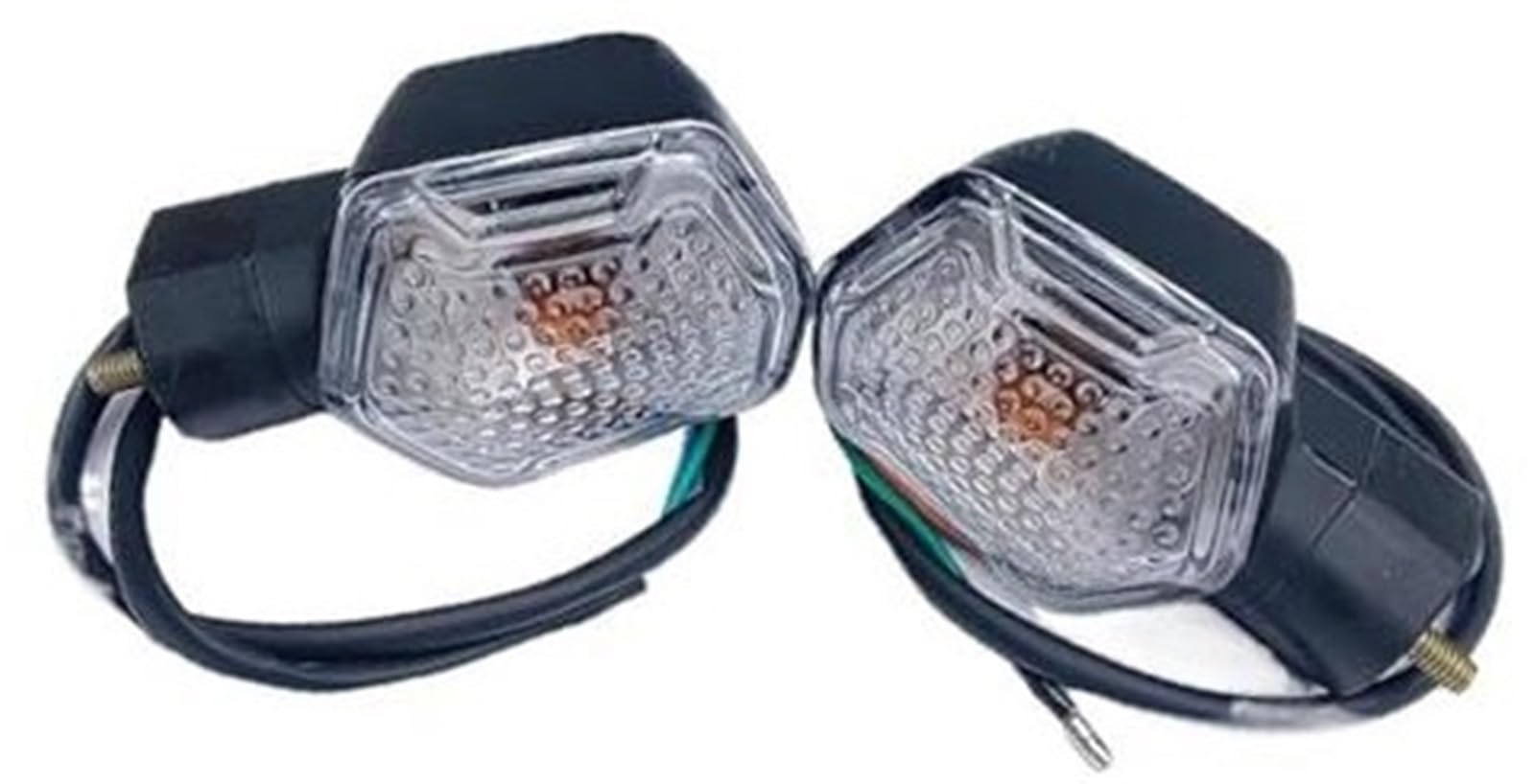 Przednie tylne kierunkowskazy, dla Zoomer-X ZUMA 110C MSX125 Kierunkowskazy motocykla Włącz lampkę kontrolną 12V 10W Kierunkowskaz z przodu i tyłu motocykla(BLACK Front Pair)
