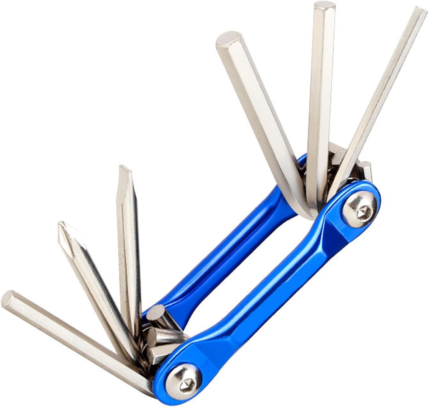 6 in 1Multifunctional Steel Bicycles Toolset Folding Wrench Bicycles Maintenance Pocket Multitool Bikes Repair Bike Repair Spokes