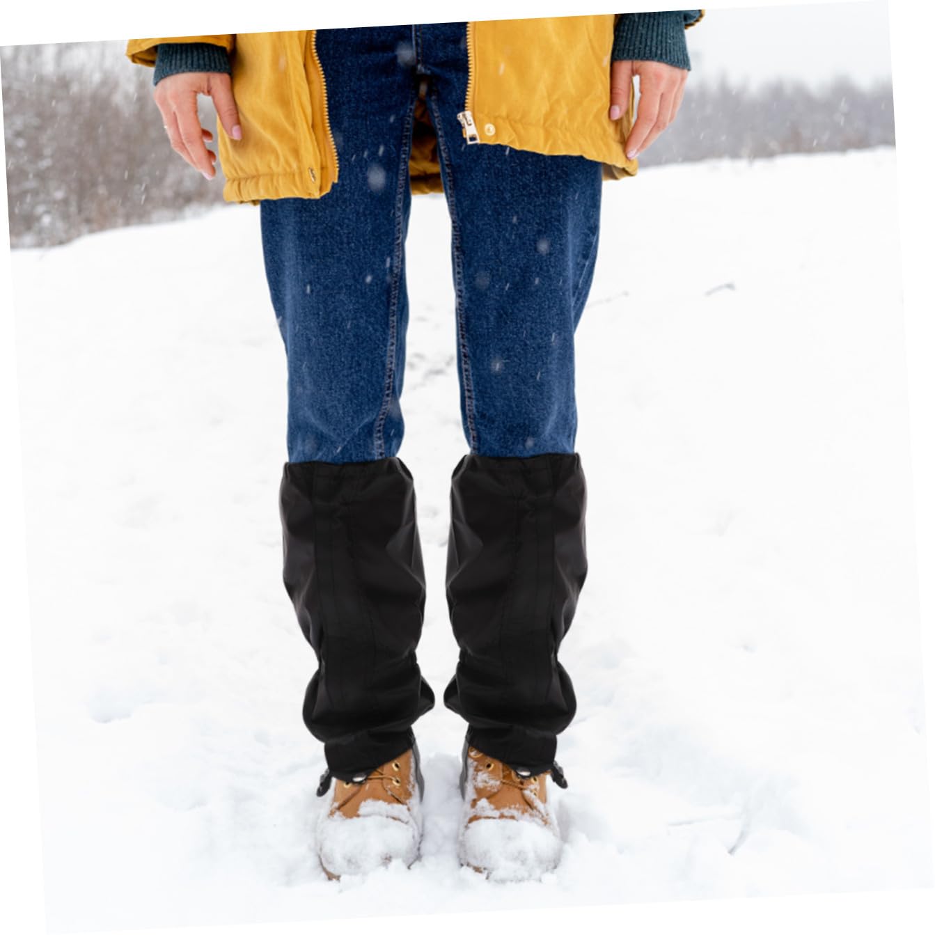 TOYANDONA Ghette Regolabili per Outdoor Protezione per Neve per Escursionismo Arrampicata Ghette Antivento Resistenti Allusura Adatte Tipi Scarpe
