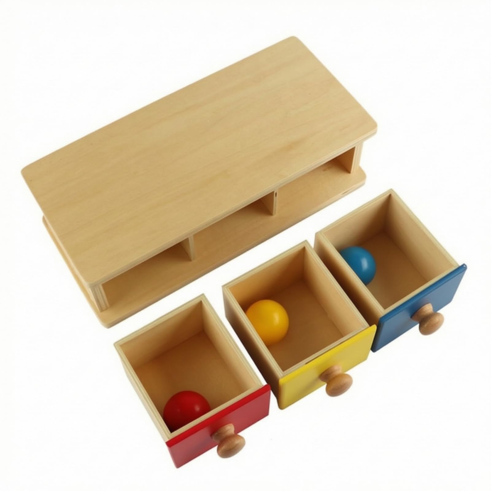 Qianly Scatola di Persistenza Degli Oggetti Educativo Gioco Della Persistenza Dell'oggetto Motricità Fine Scatola per Educatori, Casa