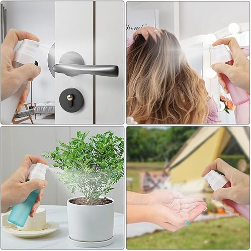 Miniatura 7 de Botella pulverizadora de niebla fina de 2 oz2.0 fl oz, paquete de 3 botellas de plástico para aplicar maquillaje, aprobadas por la TSA, botellas