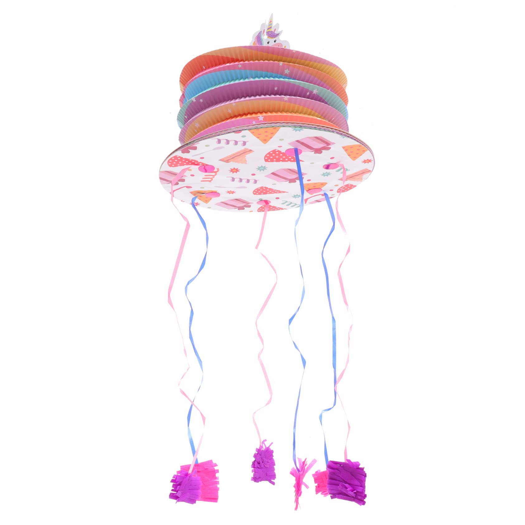 TOPBATHY 3pezzi Pinata Forma Di Unicorno Per Feste Decorazione Giocattolo Per Compleanni e Celebrazioni Facile Da Riempire Con Dolcetti e Giocattoli