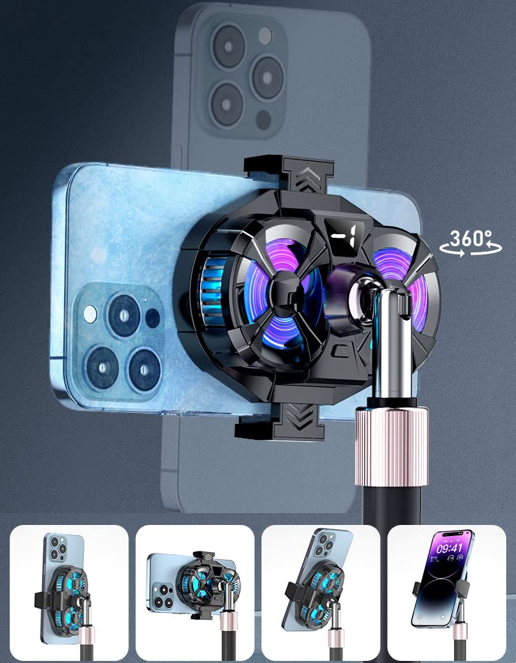 Miniatura 6 de Refrigerador semiconductor para teléfono móvil, ventilador de refrigeración para teléfono celular con chip de enfriamiento de doble semiconductor,