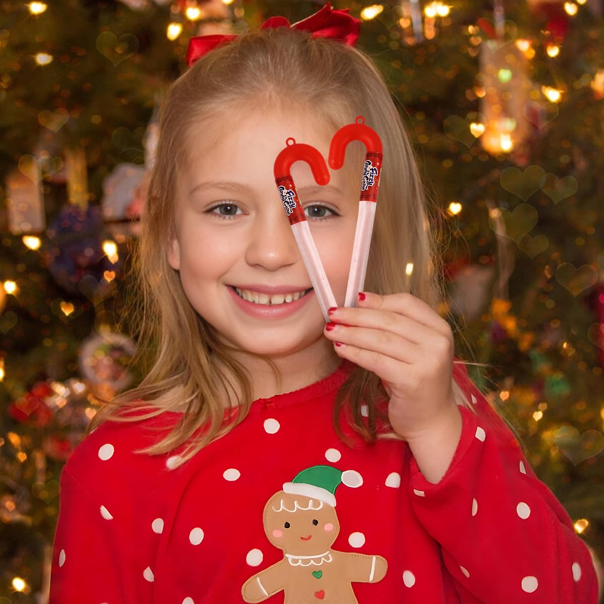 Fizzy Candy Canes, 50 Pack Of Strawberry Powder Candy