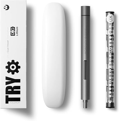 wowstick Kits de destornilladores de precisión 1F+ TRY 20 bits Juego de destornilladores eléctricos 1F Pro TRY - Destornillador de precisión de