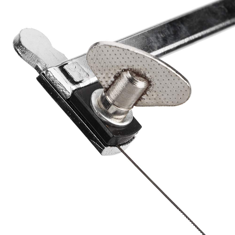 Hojas de sierra portátiles para joyería,sierra de metal para cortar anillos de cera,herramienta de mango en forma de U negra tallada con alambre para joyería para procesamiento de joyas