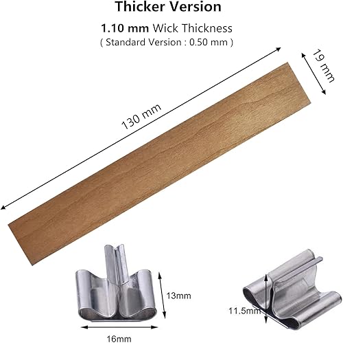 Vista 17 de Mechas de velas a granel de 24 capas de 0.075 in #24 ply/ft Carrete trenzado de mecha de algodón de 200 pies 66 yardas, mechas de velas tejidas