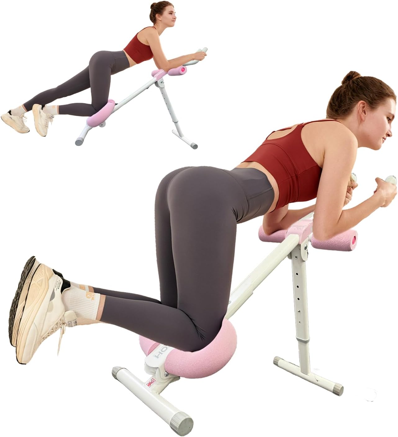 HOTWAVE AB Machine Workout Equipment, Adjustable Trainer for Stomach Workout - Foldable Core Ab Exercise System