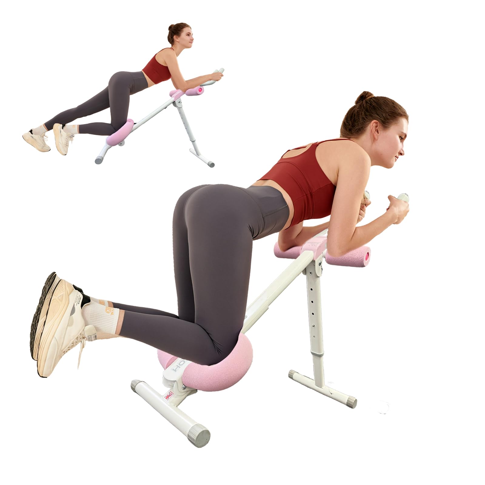 HOTWAVE AB Machine Workout Equipment, Adjustable Trainer for Stomach Workout - Foldable Core Ab Exercise System