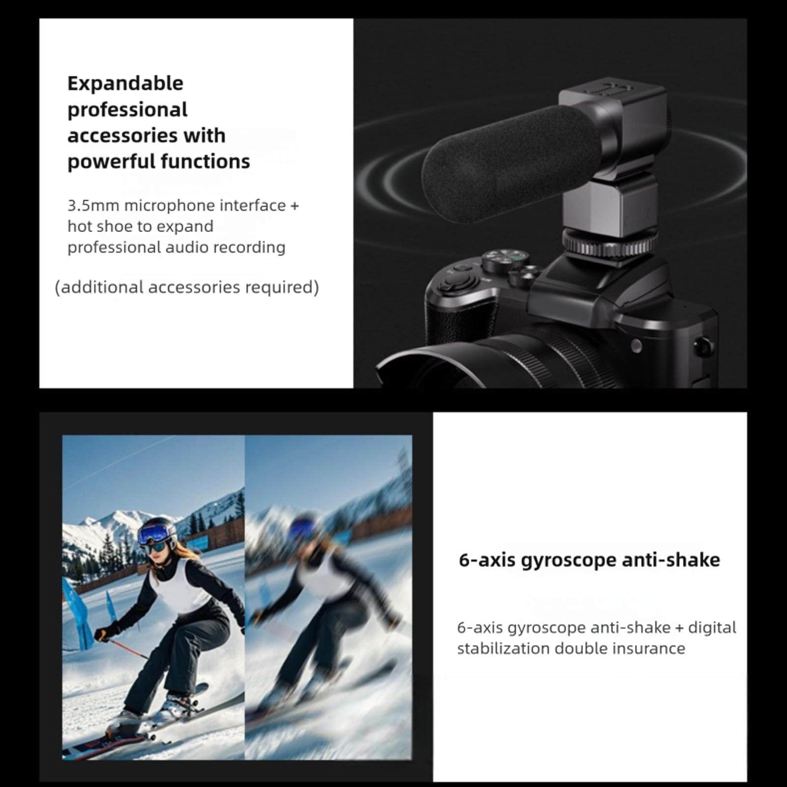 Topiky Fotocamere Digitali 8K per Fotografia, Autofocus 88MP WiFi Professionale Zoom 16X Fotocamera Doppio Obiettivo Webcam Selfie Cam con Paraluce Flash Touchscreen da 3,2 Pollici
