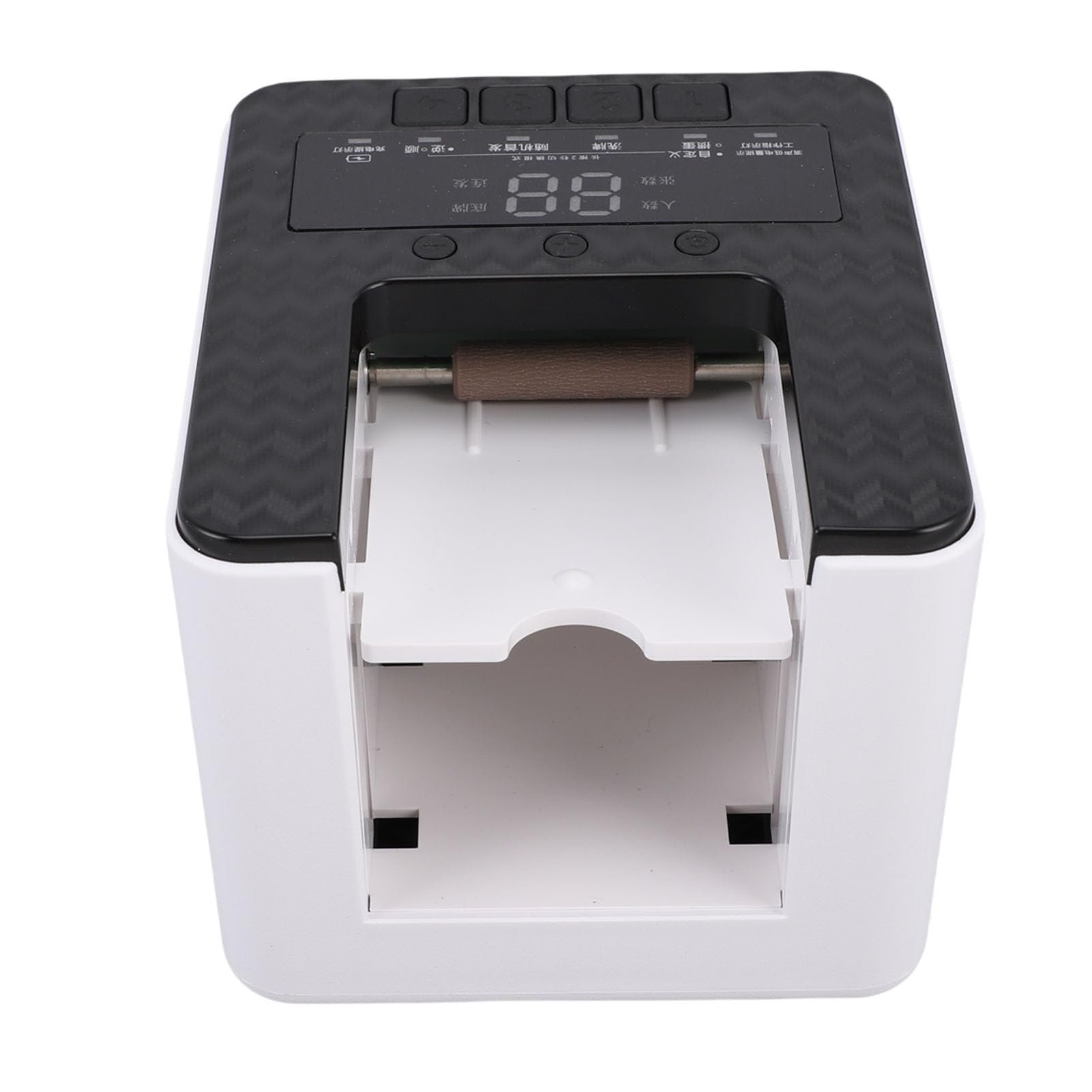 Jectse Mescolatore e Mazziere di Carte Automatico, Mazziere di Carte Programmabile per 1-2 Mazzi, Mescolatore di da Gioco con Rotazione a 360°, Supporta 8 Giocatori per Giochi da