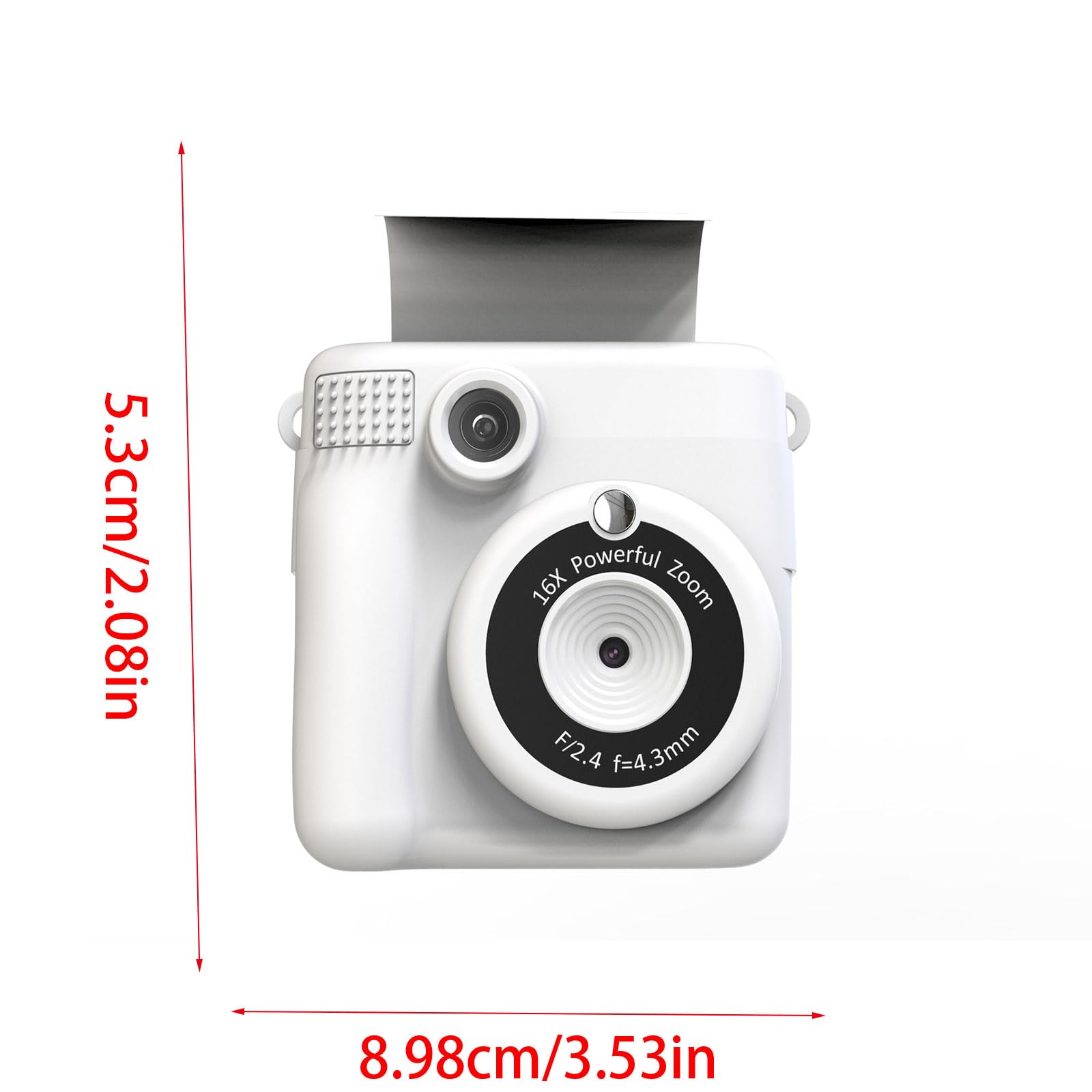 Giocattolo della macchina fotografica digitale del fumetto per con la stampa istantanea di foto per attività all'aperto USB ricaricabile video camera giocattolo istantaneamente