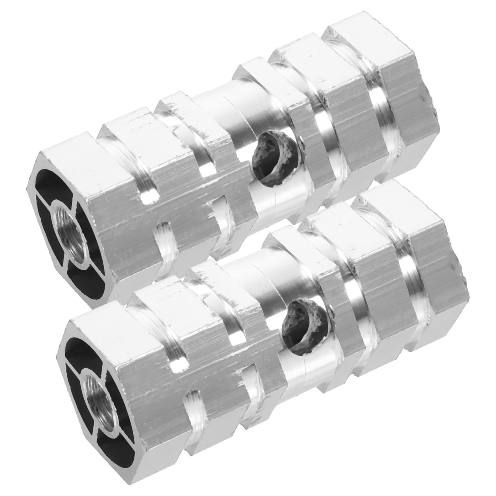 KOMBIUDA Ebike Foot Pegs Aluminum Alloy Bike Pegs 9.5mm/10mm Axle Pedals Easy Install for Mountain Bike