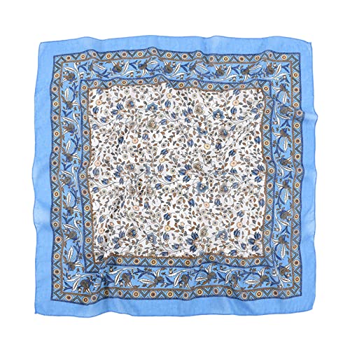 YOLAI Square Head Scarf For Women Cotton Square Head Scarf Square Head Scarves For Women Hair Bandanas