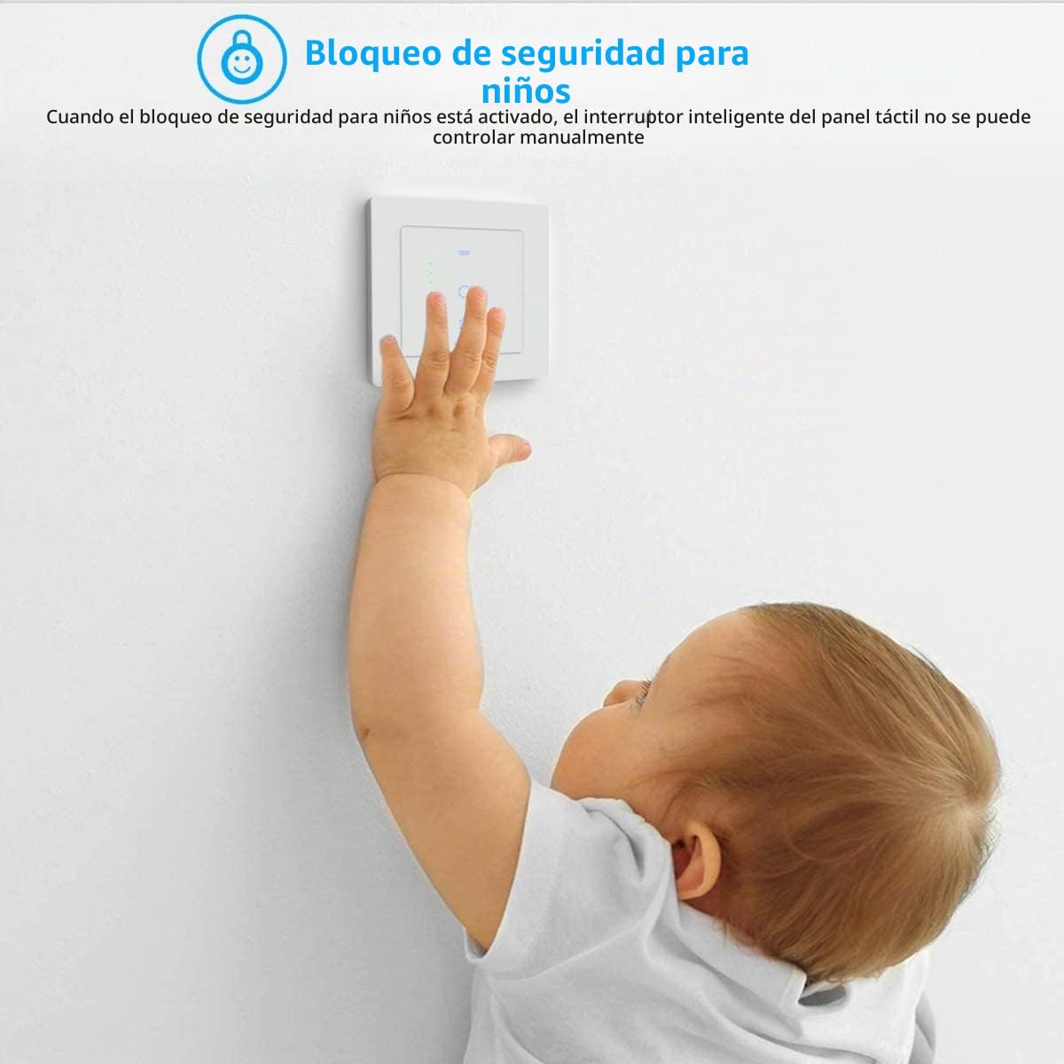Interruptor de persiana de wifi, Interruptor de persiana con LED controlable, temporizador inteligente para persianas, control de persiana compatible con Echo Alexa/Google, 2 piezas