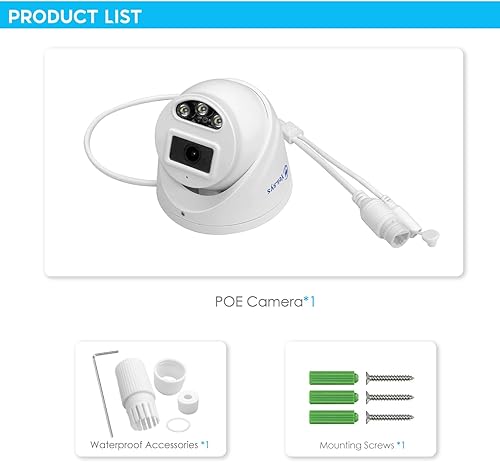 Miniatura 9 de Hikvision compatible con 8MP 0.110 in gran angular 3840x2160 IP PoE Dome Turret 4K cámara de seguridad con micrófonoaudio, IP67 al aire libre