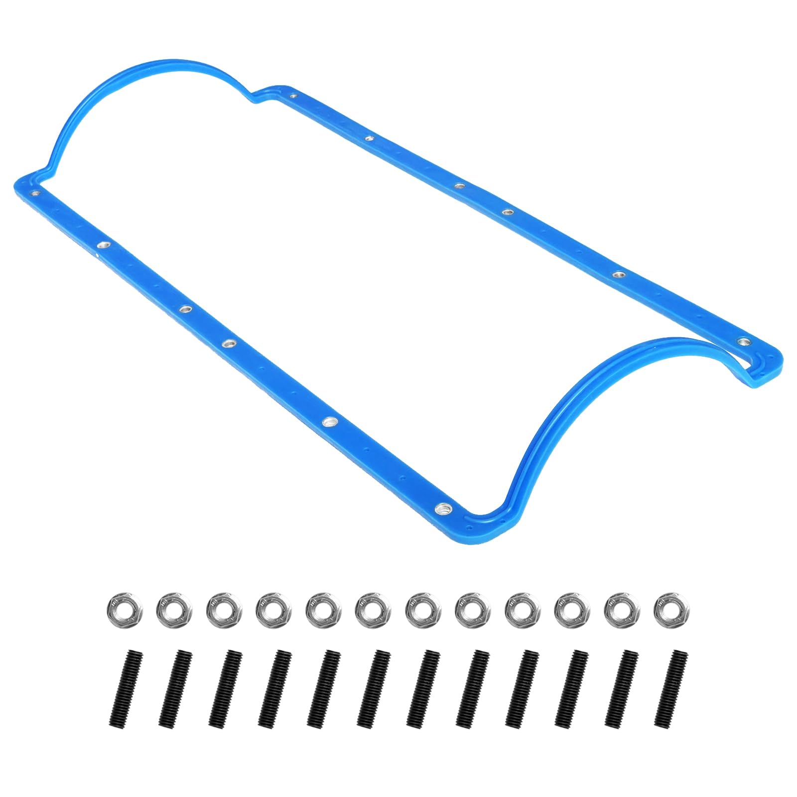 DCOMA Oil Pan Gasket with a Rigid Core Compatible with Moroso 27293 for Ford 7.3 Powerstroke Engines from 1994 to 2003 and International T444E Engines