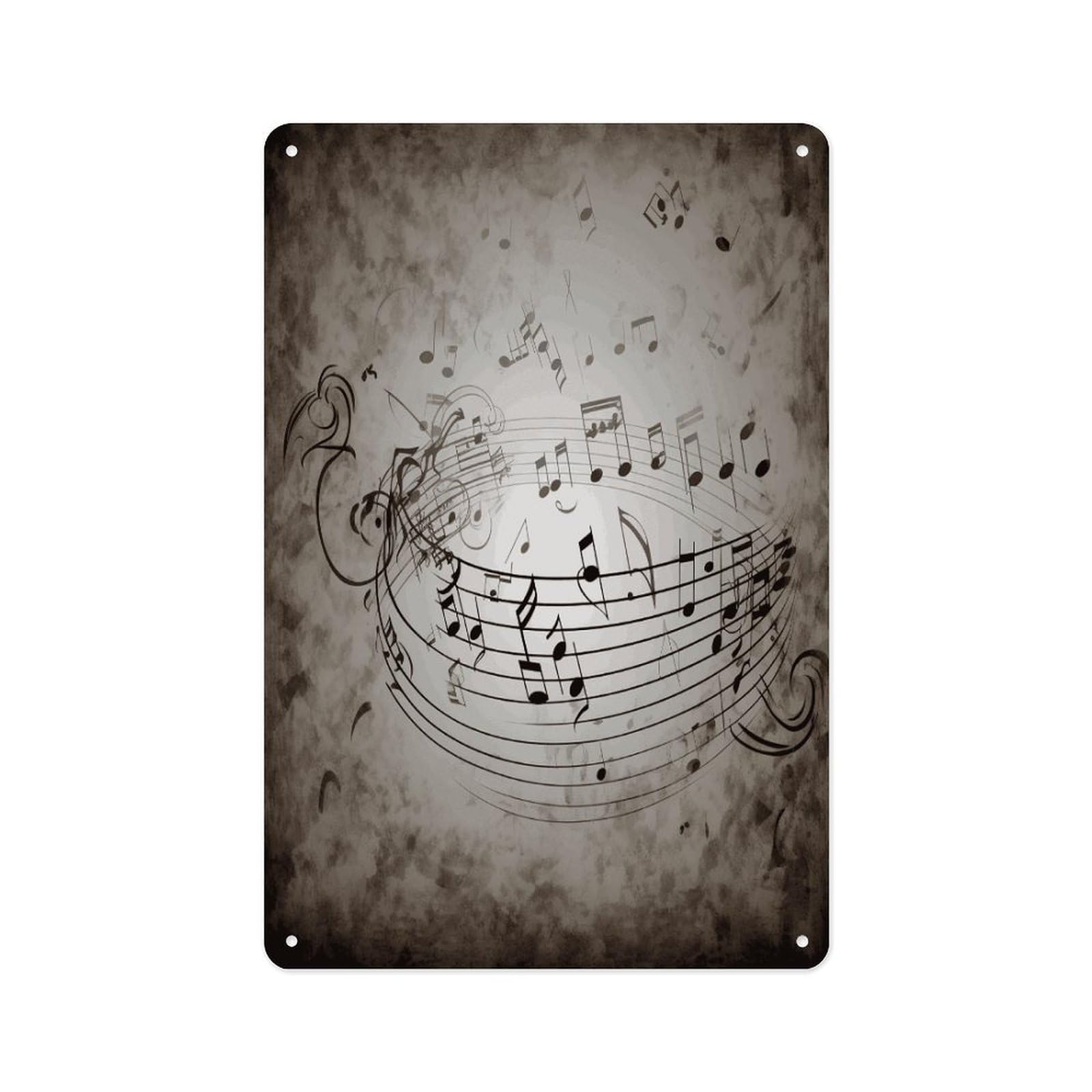 Fekiloot Style Music Note Wall Wall Decor Metal Signs Tin Signs Poster