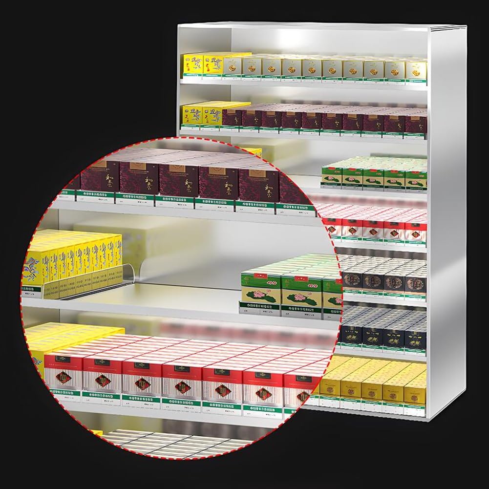Genérico Vitrina expositora de Cigarrillos de Pared con empujador automático: Ideal para Tiendas de conveniencia y comercios minoristas. Fácil Acceso y organización. Diseño Duradero para una Mayor Vi